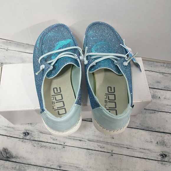 HEY DUDE WENDY DISCO AZUR YOUTH SIZE 1 BLUE - Picture 4 of 7